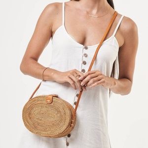 Amerii rattan straw bag